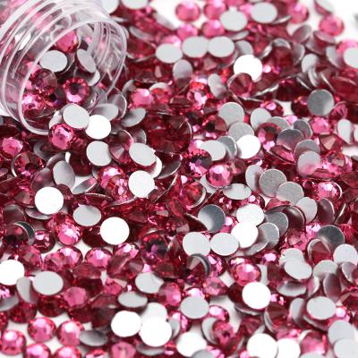 China Rose Glass Rhinestones SS20 1440Pcs/Bag Crystal Rhinestones Non Hot Fix Flatback Wholesale Flatback for sale