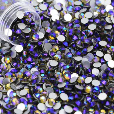 China Large Size Non Hotfix Flatback SS30 Olivine AB Glass Rhinestones 288Pcs/Bag for sale