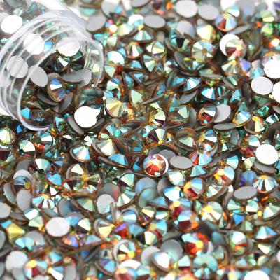 China Flatback Sumset Color SS10 1440Pcs Not Hot Fix Rhinestone Glass Supplier for sale