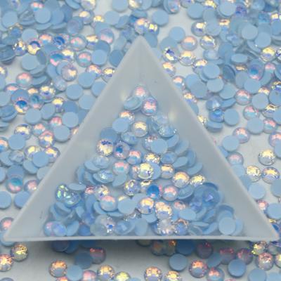 China Flatback Opal Serive SS6-SS30 Flat Back Non Hotfix Luminous Glass Rhinestones For Nail Art Stone Decoration for sale