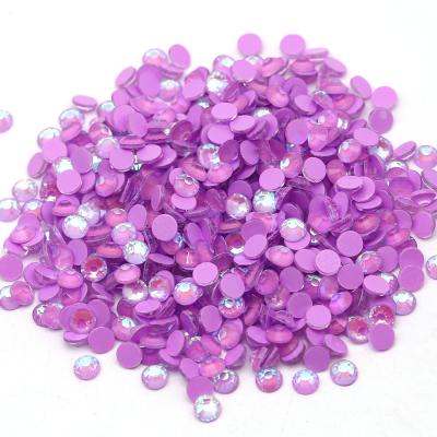 China Hot-fix Wholesale Flatback SS6-SS30 lt Purple AB Non Around Glass Crystal Flatback Rhinestone for sale