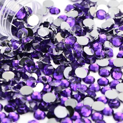 China Round Color 5mm Flatback Tanzanite Resin Rhinestone Beads For Diy Design for sale