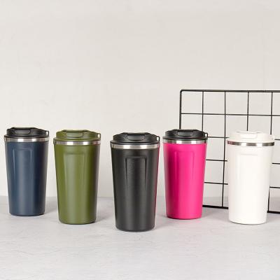 China PORTABLE Travel Coffee Mug Stainless Steel Water Bottles Thermos Wine Tumbler Insulated Vacuum Flasks Wine Glasses with Silicone for sale