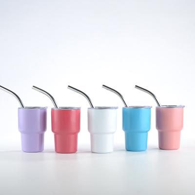 China New mini small PORTABLE 304 stainless steel wine cup insulation and cold strong insulation Straw Cup 3oz wine mug for sale