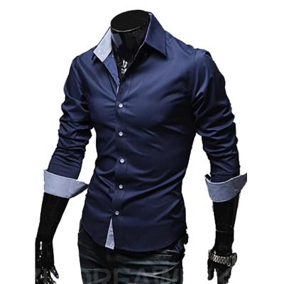 China Anti-pilling Long Sleeve Mens Designers Shirt Wholesalers 100% Plain Oversized Cotton Shirts For Men Casual for sale