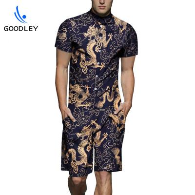 China Fashion Breathable Casual 3d Dyed Sublimation Print Overalls For Men for sale