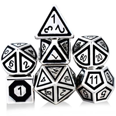 China Polyhedron D4-D20 New Dice Set RPG Two Color Multi Faced Dice Dnd RPG Board Game 7Pcs Dnd RPG Board Game dnd dnd dice dice set for sale