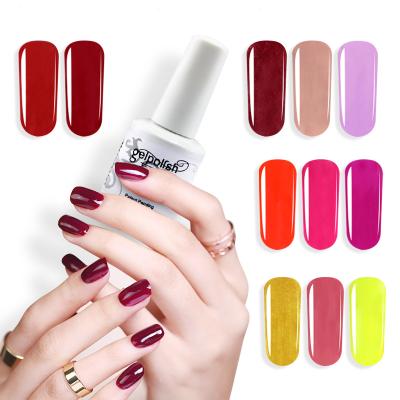 China Nail Art Beauty Nail Gel Supplier 18ml Bottles Private Label Colors Soak Off UV Lamp Gel Nail Polish for sale