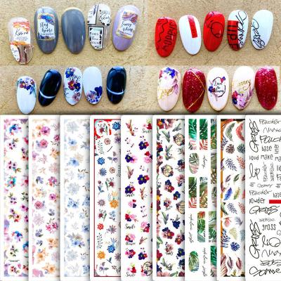 China 3d Nail Art DIY Decoration 2021 New Spring Flower Nail Art Sticker Nail Decoration for sale