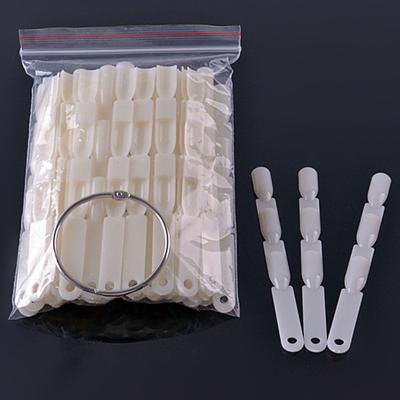 China 2020 New Design 150 Pcs Fan Shape Bamboo Nail Color Chart Nail Tip 3 Level Display for sale