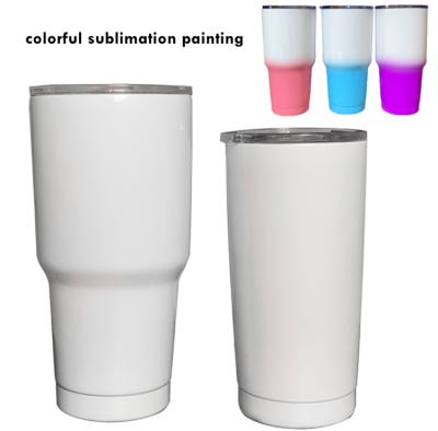 China 30oz 900ml Viable Colored Sublimation Empty Paint Masks Regular Beer Coffee Mugs Stainless Steel Tumbler Wholesale for sale