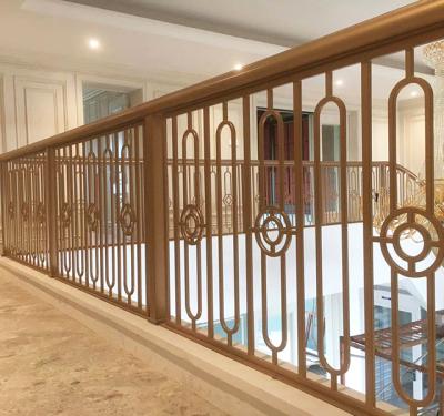 China Stainless Steel Luxury Indoor Railings Hotel Stair Stair Railing Indoor Decorative Fence Railing For Home Decoration for sale