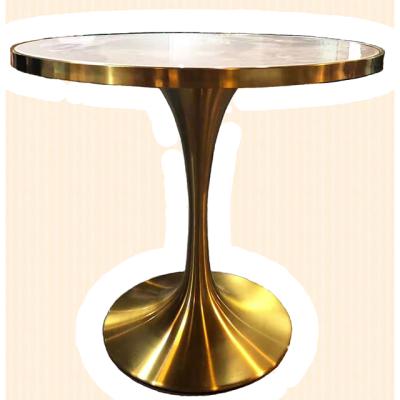 China Modern decorative easy to clean tempered glass round coffee table with metal legs for living room for sale