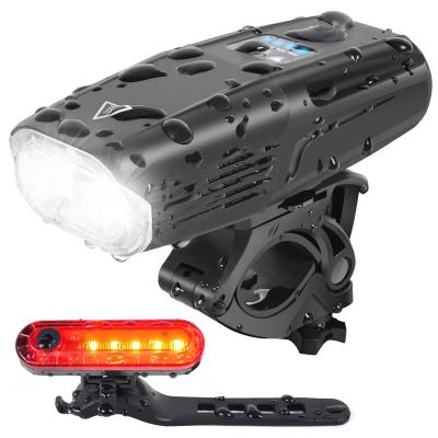 China Motion Sensor USB Rechargeable Bike Light Set Smart Front and Back Lights 1000 Lumens Led Bike Headlight for Riding for sale