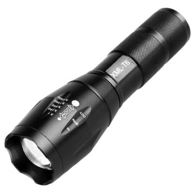 China OEM Camping Flashlight 18650 Battery Or AAA Waterproof Zoomable Light Torch 800LM Led Rechargeable T6 Flashlight for sale