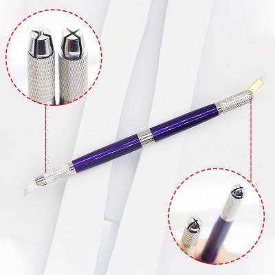 China Eyebrow 0.16mm 18U Disposable Microblading Pen Eyebrow Tattoo Manual Pen for Eyebrow Tattooing for sale