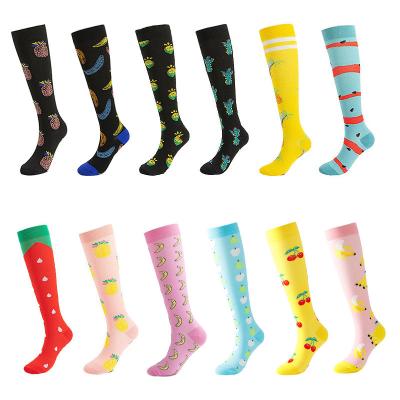 China Breathable Custom Made Knee Marathon 15-20mm Hg Hospital Nurse High Pressure Socks for sale