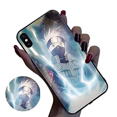 China 1 Piece Anime Shockproof Custom Printing Incoming Call Led Flashing Glowing Phone Cases On Sale for sale