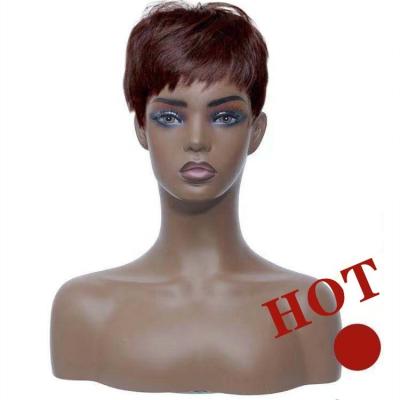 China Plus Size Mannequin Plus Size PVC Black Skin Head Bust Wig Head Stand For Wigs Display Making Mannequin Styling For Jewelry for sale