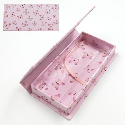 China Handmade Wholesale Butterfly Boxes Eyelash Box For 25mm False Mink Eyelash for sale