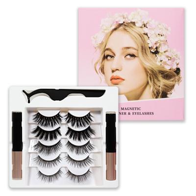 China Hot Selling Magnetic Eyelashes Magnetic Eyelashes 5 Pairs For Beauty for sale