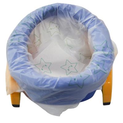 China BIODEGRADABLE Absorbent Potty Liner Baby Potty Liners Baby Training Pads Training Bags for sale