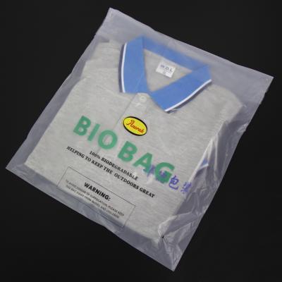 China Fleixble Packaging Customize OEM Waist Bag Self Adhesive Eco Friendly Clothes Packaging Biodegradable Corn Starch PLA Plastic Bag for sale