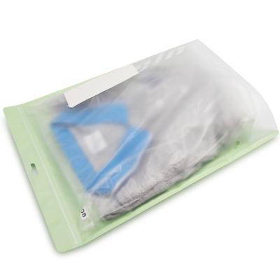 China Custom Available Ziplock Garment Clear Apparel Recyclable Sealable Doypack For Clothes Packaging Plastic Bag for sale