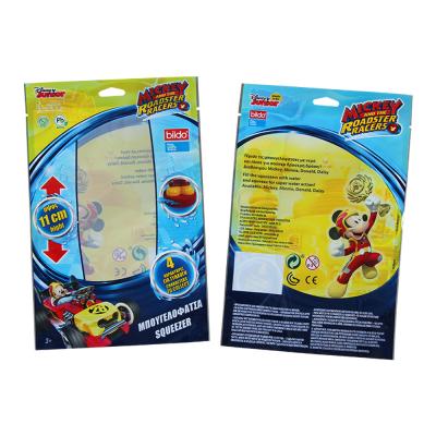 China Customized Printed Clear Window Moisture Proof Mickey Figure Toys Gifts Plastic Packaging Bags For Kid for sale