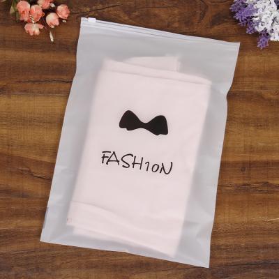 China OEM Recyclable Matte Ziplock Zipper Ziplock Packaging Bag Waterproof Biodegradable Frosted Plastic Bag For Clothing for sale