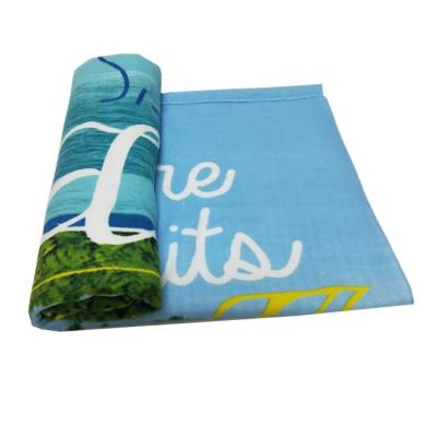 China Sustainable Digital Printing Quick Dry Beach Towel Microfiber Bath Towel Customization for sale