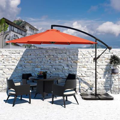 China Modern Outdoor Patio Offset Hanging Banana Umbrella 10ft Cantilever Outdoor Umbrellas For Garden for sale