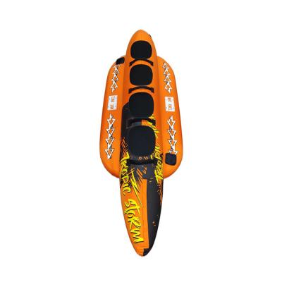 China PVC Leisure Vacation Water Sports Double Row 8 Person Seat PVC Inflatable Water Towable Banana Boat for sale