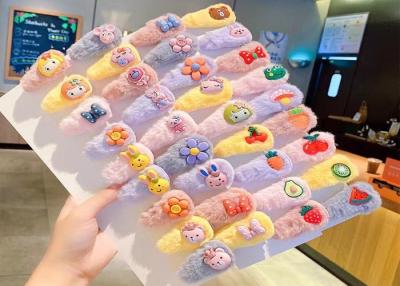 China kids plush hair clip Hair accessories Baby cute hair bb hair clip Girl princess hair accessories for sale