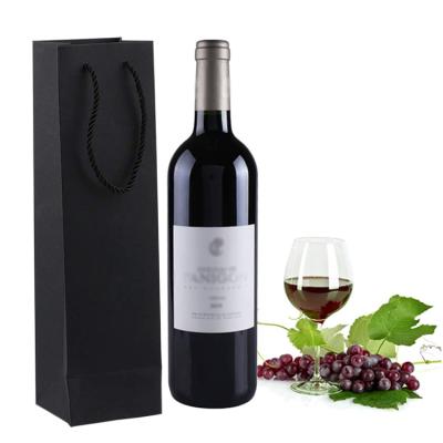 China Materials Manufacturer Supplier Customized Color Cmyk Customer Extra Large Wine Bottle Recycled Brown Kraft Paper Bag For Gift Shopping Tote Package for sale