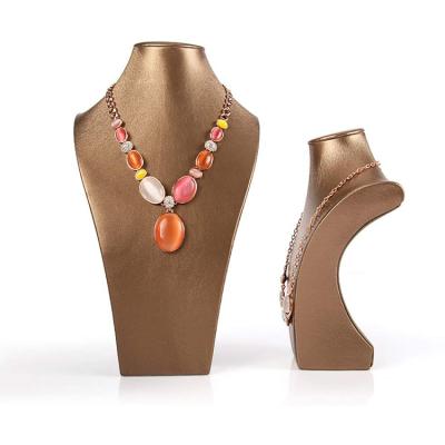 China New Design Factory Price Fashion Jewelry Set Necklace Earring Ring Stand Full Body Colorful Head Jewelry Displays for sale