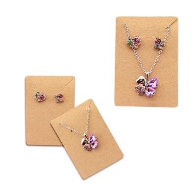 China Fashion Custom High-end Luxury Key Chain Ear Studs Necklace Earring Tag Jewelry Display Nails Art Thick Paper Card With opp bags PVC for sale