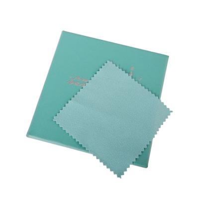 China Small Square Silver Polishing Making Printing Reusable Custom Cheap Logo Jewelry Microfiber Eyeglass Lens Cleaning Cloth for sale