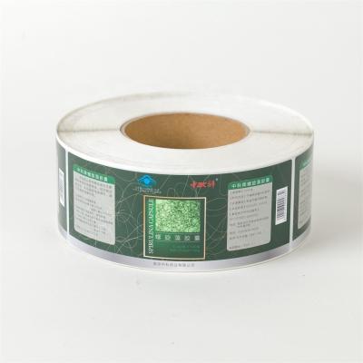 China Scratch-Off Product Label Adhesive Custom Printed Rectangular Drug Label Adhesive for sale