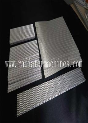 China Gepersonaliseerde Vinnen Pitch Aluminium Stamped Radiator Vinnen Stroke To Buyer Specs Te koop