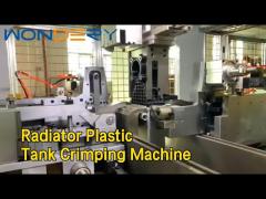 Clinching Radiator Plastic Tank Crimping Machine 2.5KW 30 Cores / H Servo Type