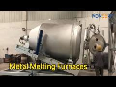 Gas Fired Metal Melting Furnaces 11KW 3500kgs Capacity Oval Shape