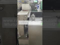 PLC control servo cutting aluminum wavy fin stamping machine 