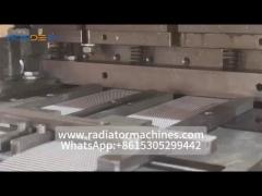 Double coil landed offset  aluminum fin making machine 