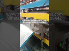 How is aluminum fin stamping machine working with slitting function? 