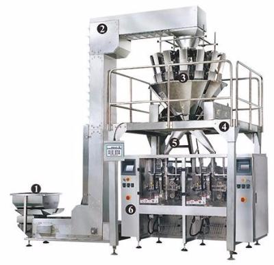 China Automatic Food Factory Supply Ice Cube Chocolate Bean Grain Nut Food Weighing Packing Machine for sale