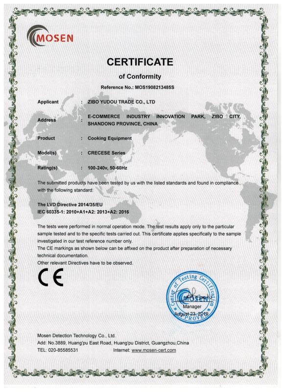 CE - Zibo Yudou Trading Co., Ltd.