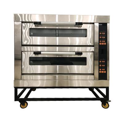 China Consistency / Smart OEM Customized 3 Decks 9 Trays Pizza Ovens Electric Or Gas Power Oven For Bakery Shop for sale