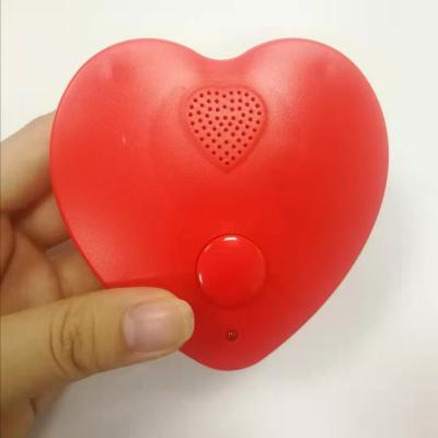 China Plastic Heart Shape DIY Music Recording Sound Box For Toy Gift for sale