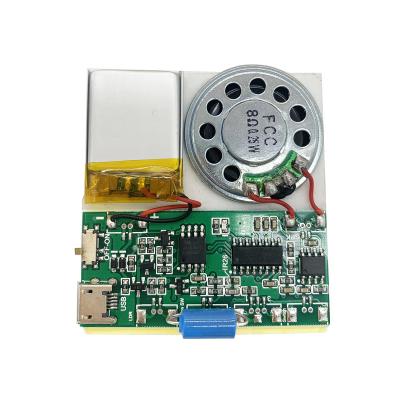 China Vibration toys USB mp3 sound recordable vibration activated sound card module for toy for sale